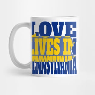 Love Lives in Pennsylvania Mug